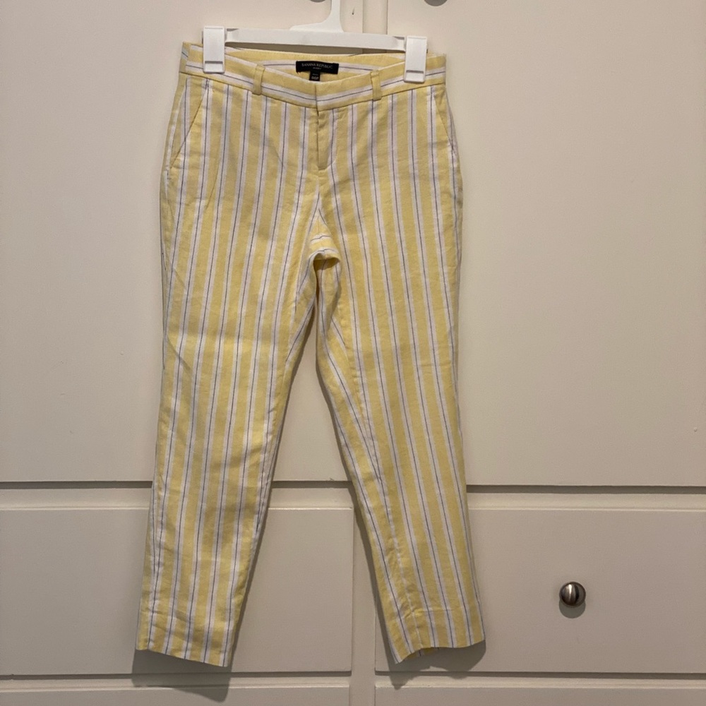 Banana Republic Avery , Stripe Pants .Size 00P,